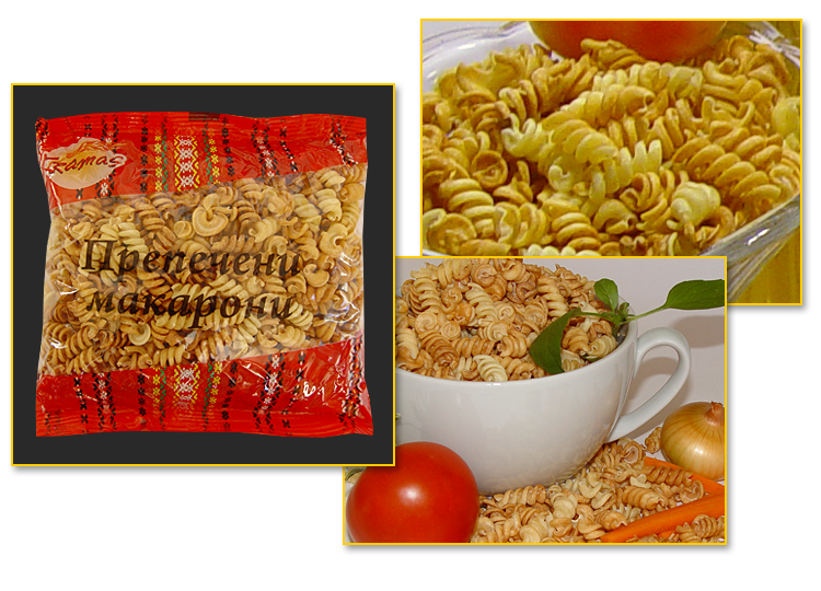 Hard-baked Spiral Macaroni